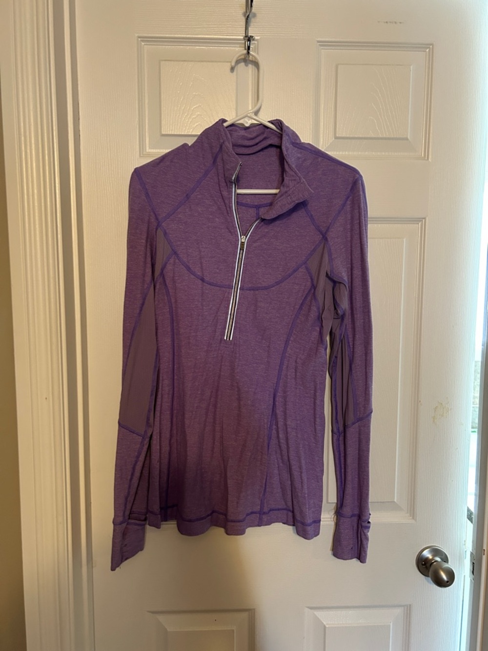 lululemon athletica Purple Half-Zip Long Sleeve Top